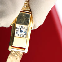 Cartier Duoplan Coulissant, 18k Gold + Custom Gold Bracelet