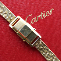 Cartier Duoplan Coulissant, 18k Gold + Custom Gold Bracelet