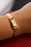 Cartier Duoplan Coulissant, 18k Gold + Custom Gold Bracelet