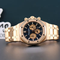 Audemars Piguet Royal Oak Chronograph Blue Dial 41mm 18k Rose Gold (Ref. 26331OR)