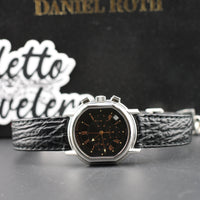 Daniel Roth Chronograph, Black Dial with Rose (S247)