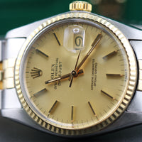 Rolex DateJust 36mm, Champagne Dial (Ref. 16013)