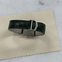 Cartier Must de Cartier Tank, Silver, Green Band (Ref. 2414)