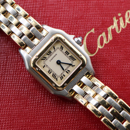 Cartier Panthère Small, "Three Row" Two Tone Bracelet (Ref. 166921)