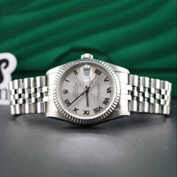 Rolex DateJust 36mm, Silver Roman Dial (Ref. 16234)