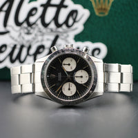 Rolex Daytona 6239, Matte Black "Baby Blue" Daytona Dial, Stretch Bracelet (Ref. 6239)