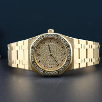 Audemars Piguet Royal Oak, Pavé Diamond Ruby Dial 33mm (Ref. 56432BA)