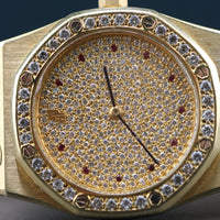 Audemars Piguet Royal Oak, Pavé Diamond Ruby Dial 33mm (Ref. 56432BA)