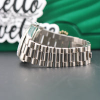 Rolex 36mm Day-Date President, White Gold, Black Dial (Ref. 18239)