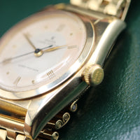 Rolex "Bubble Back" Super Precision, 14k Gold Case, P-Eyes Bracelet (Ref. 5050)
