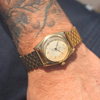 Rolex "Bubble Back" Super Precision, 14k Gold Case, P-Eyes Bracelet (Ref. 5050)
