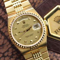 Rolex Day-Date Oysterquartz "Pyramid," Champagne Pyramid Dial (Ref. 19028)
