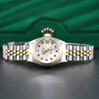 Rolex DateJust 26mm, Mother of Pearl Sapphire Dial, Two Tone (Ref. 69173)