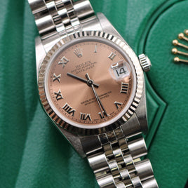 Rolex DateJust 31mm, Pink Roman Dial, Steel (Ref. 68274)