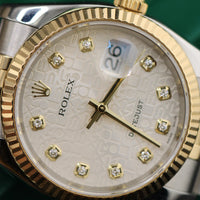Rolex DateJust 36mm, Anniversary Diamond Dial, Two Tone (Ref. 116233)