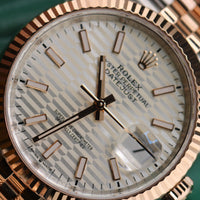 Rolex DateJust 36mm, Two Tone Rose, Silver Motif Dial (Ref. 126231)