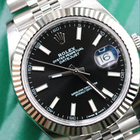 Rolex DateJust 41mm Black Index Dial, Jubilee *2026* (Ref. 126334)