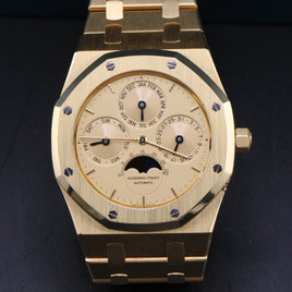 Audemars Piguet Royal Oak Quantieme Perpetual Calendar, 18k Yellow Gold, Champagne Dial (Ref. 25654BA)