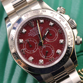 Rolex Daytona "Rubellite" Diamond Dial, White Gold (Ref. 116509)