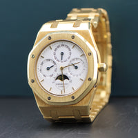 Audemars Piguet Royal Oak Quantieme Perpetual Calendar, White Dial (Ref. 25654BA)