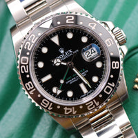 Rolex GMT Master II, Black Bezel, Green Arrow (Ref. 116710LN)