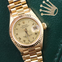 Rolex DateJust 26mm Champagne Roman Dial, President (Ref. 69178)