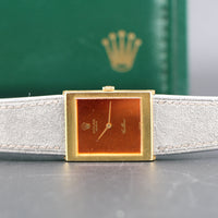 Rolex Orange Mirror Dial Cellini, 18k Yellow Gold (Ref. 4014)