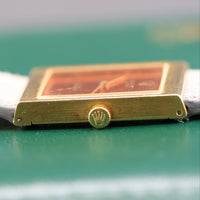 Rolex Orange Mirror Dial Cellini, 18k Yellow Gold (Ref. 4014)