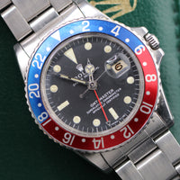 Rolex "Pepsi" GMT Master-II, Stainless Steel, 1966 Model (Ref. 1675)