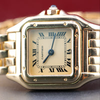 Cartier Panthère Small, 18k Yellow Gold, Cream Patina Dial (Ref. 8057917)