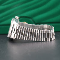 Rolex Day-Date 36mm Platinum President, Silver Diamond Dial (Ref. 18206)