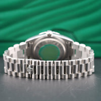 Rolex Day-Date 36mm Platinum President, Silver Diamond Dial (Ref. 18206)