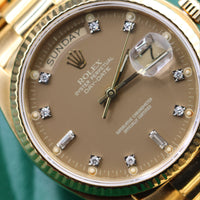 Rolex 36mm Day-Date "Havana" Diamond Dial President (Ref. 18038)