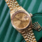 Rolex Ladies DateJust, Champagne Stick Dial, 18k Gold on Jubilee (Ref.69178)