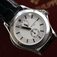 Patek Phillipe Travel Time, White Dial Platinum (Ref. 5134P)