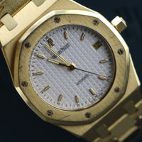 Audemars Piguet Royal Oak 36mm 18k Yellow Gold, White Dial (Ref. 14790BA)