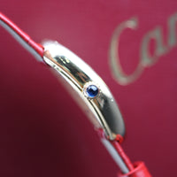 Cartier Baignoire 18k Yellow Gold, Red Leather (Ref. 4194)