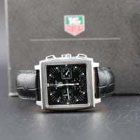 Tag Heuer Monaco Black, Leather (Ref. CW2111-0)
