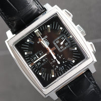 Tag Heuer Monaco Black, Leather (Ref. CW2111-0)