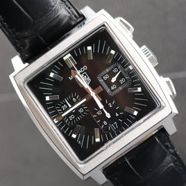 Tag Heuer Monaco Black, Leather (Ref. CW2111-0)