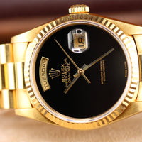 Rolex Day-Date 36mm Onyx Dial, President (Ref. 18238)