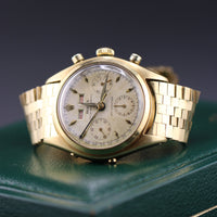 Rolex Dato Compax "Jean Claude Killy" Gold Brick Bracelet (Ref. 6036)