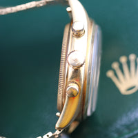 Rolex Dato Compax "Jean Claude Killy" Gold Brick Bracelet (Ref. 6036)