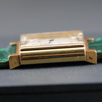 Eberhard & Co "Tank" Style, 18k Gold Art Deco Watch, Circ. 1940s