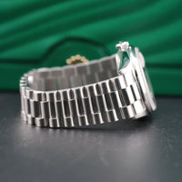 Rolex Day-Date 36mm Platinum President, Silver Diamond Dial (Ref. 18206)