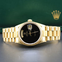 Rolex Day-Date 36mm Onyx Dial, Bark Bezel and Bracelet (Ref. 18078)