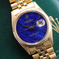 Rolex DateJust 36mm Lapis Dial on Jubilee (Ref. 1601)