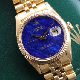 Rolex DateJust 36mm Lapis Dial on Jubilee (Ref. 1601)