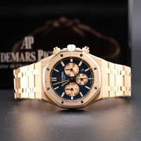 Audemars Piguet Royal Oak Chronograph Blue Dial 41mm 18k Rose Gold (Ref. 26331OR)