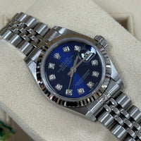 Rolex Ladies DateJust 26mm Custom Blue Diamond (ref. 69174)
